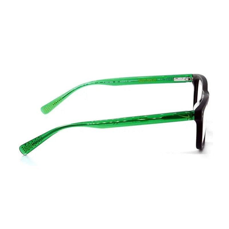 Óculos de Grau Nike Infantil 5536 001 49 - Preto/Verde Translúcido - Ótica FagLux