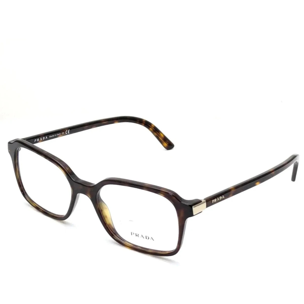 Óculos de Grau Prada VPR 03X 2AU-1O1 retangular Havana escuro 51mm - Ótica FagLux