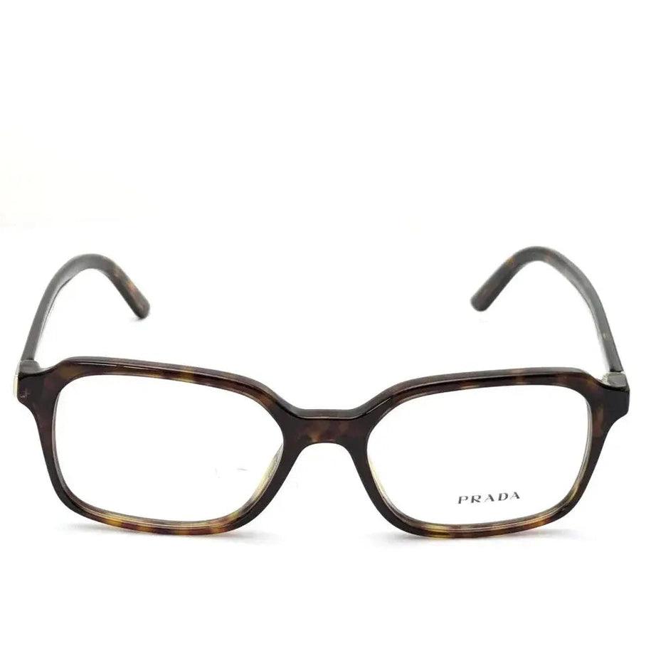 Óculos de Grau Prada VPR 03X 2AU-1O1 retangular Havana escuro 51mm - Ótica FagLux