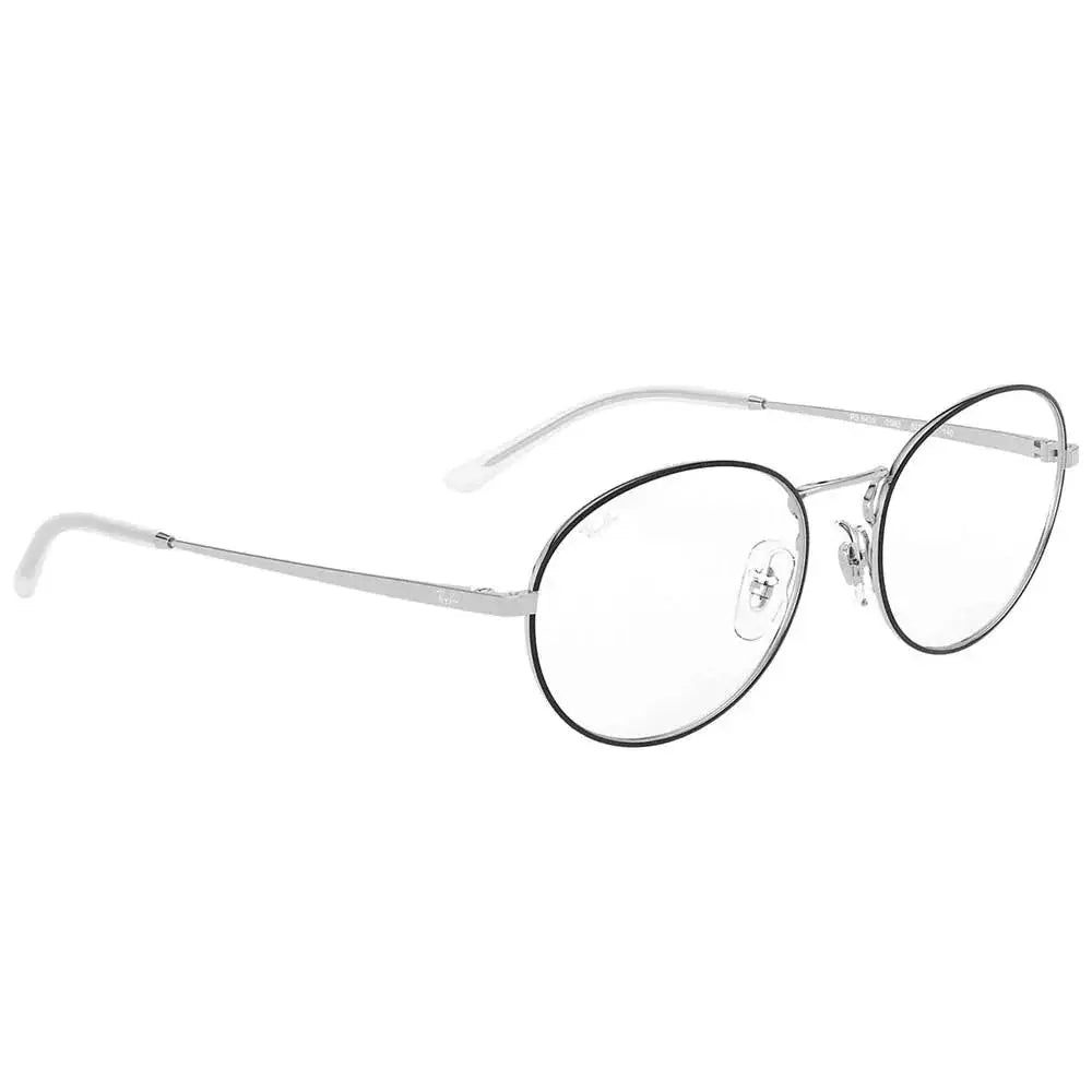 Óculos de Grau Ray - Ban RB6439 2983 54 - Preto / Prata - Ótica Vision Care