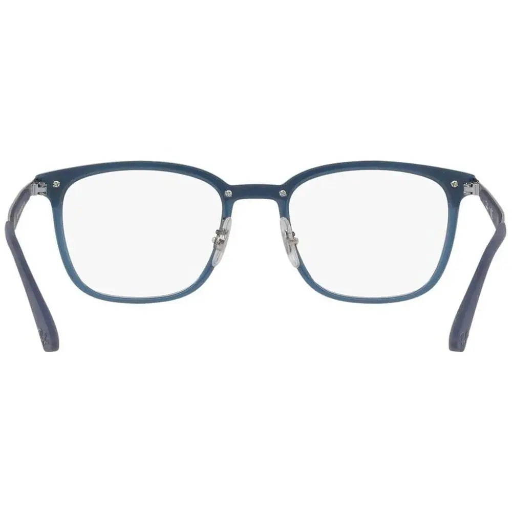 Óculos de Grau Ray - Ban RB7117 8019 52 - Azul / Prata - Ótica Vision Care