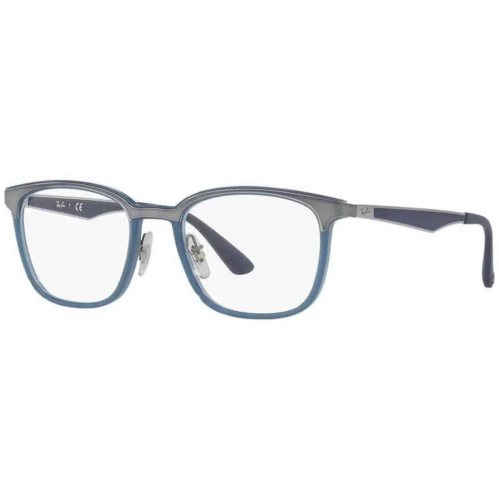Óculos de Grau Ray-Ban RB7117 8019 52 - Azul / Prata - Ótica FagLux