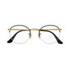 Óculos de Grau Ray-Ban Round Gaze RB3947VL 2946 51 - Preto / Dourado
