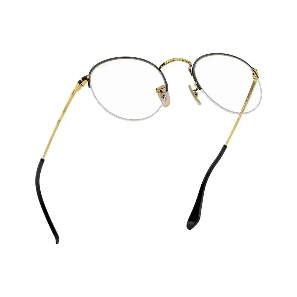 Óculos de Grau Ray - Ban Round Gaze RB3947VL 2946 51 - Preto / Dourado - Ótica Vision Care