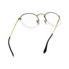 Óculos de Grau Ray-Ban Round Gaze RB3947VL 2946 51 - Preto / Dourado