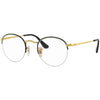 Óculos de Grau Ray-Ban Round Gaze RB3947VL 2946 51 - Preto / Dourado