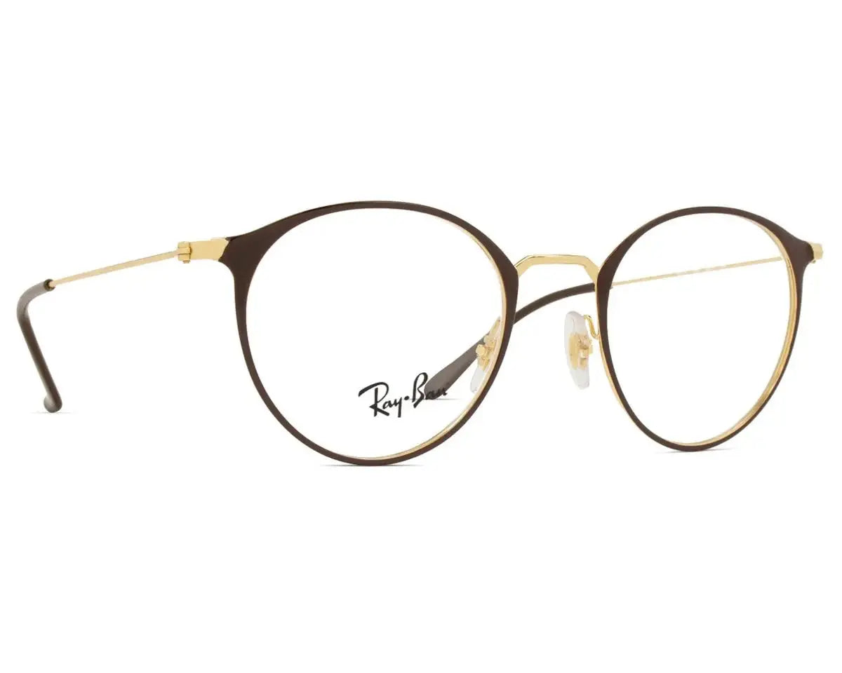 Óculos de Grau Ray - Ban RX6378 2905 49 - Marrom - Ótica Vision Care
