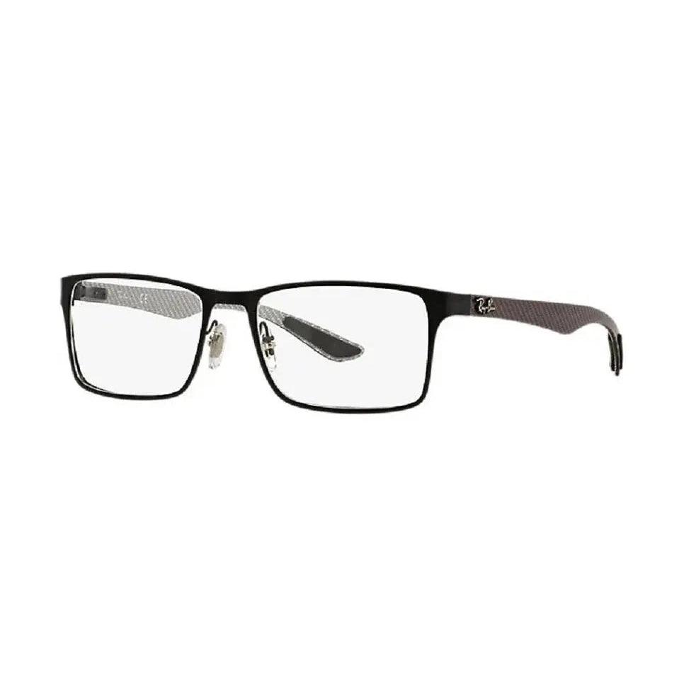 Óculos de Grau Ray-Ban RX8415 2503 Preto Lente Tam 55 Fibra de Carbono - Ótica FagLux
