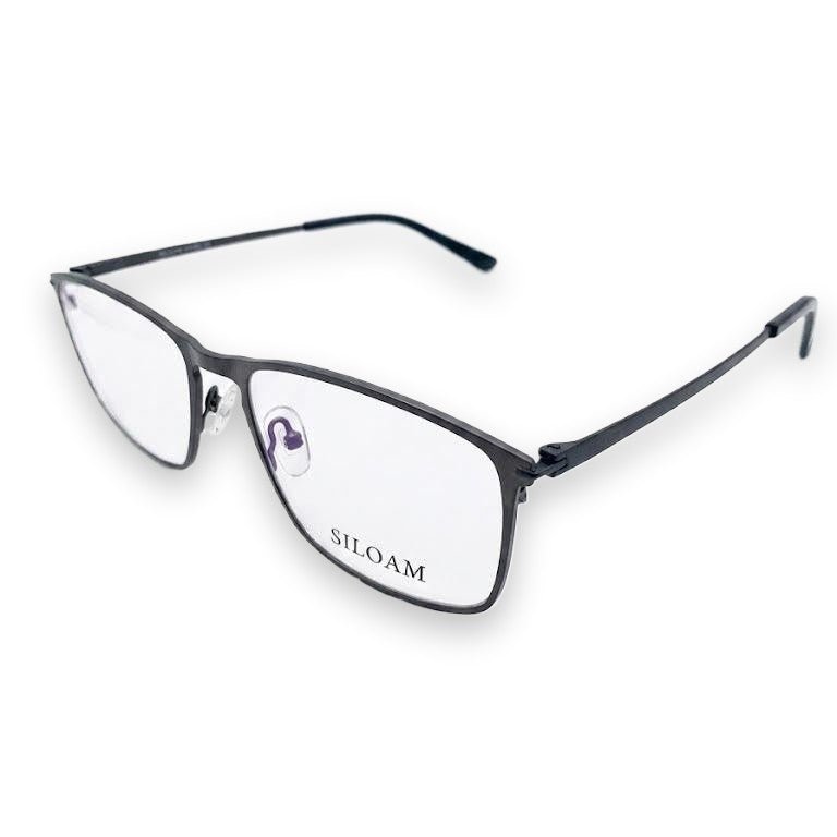 Óculos de Grau Siloam Paris 2859 55 M.Grey/M.Black Metal Preto - Ótica FagLux
