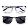 Óculos de Grau Siloam Paris 2860 56  Ant. L. Grey Clip-on