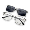 Óculos de Grau Siloam Paris 2860 56  Ant. L. Grey Clip-on