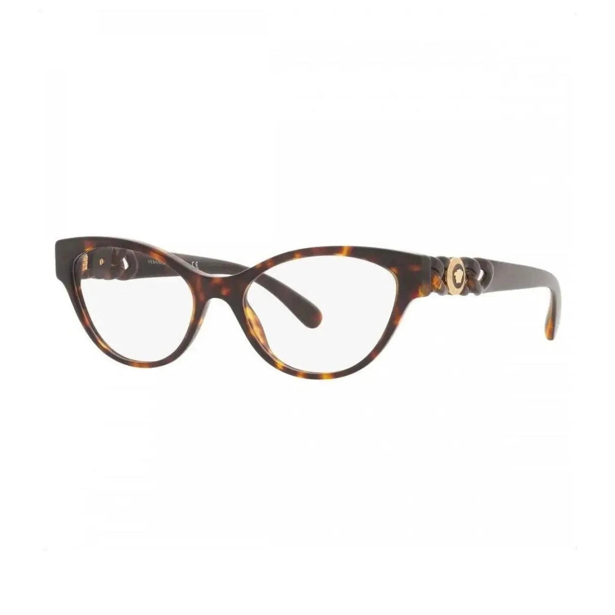 Óculos de Grau Versace Ve3305 108 55-17 Tartaruga Brilho Tartaruga - Ótica FagLux
