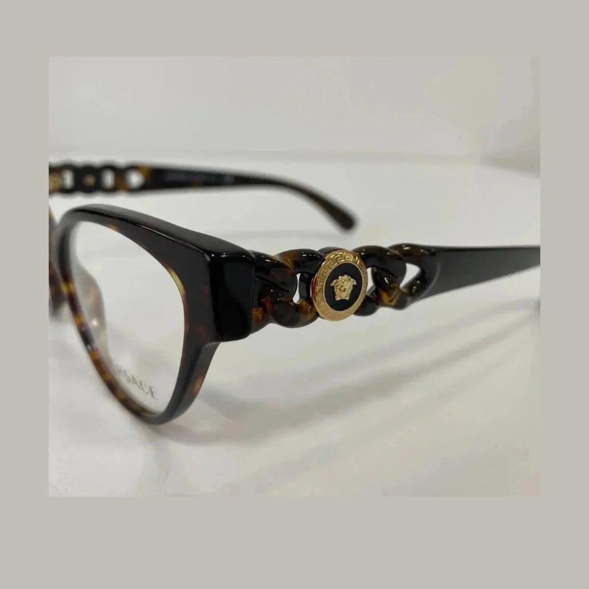 Óculos de Grau Versace Ve3305 108 55-17 Tartaruga Brilho Tartaruga - Ótica FagLux