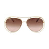 Óculos de Sol Chloé Carlina Ce134S 791 61 Dourado/Marrom