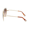 Óculos de Sol Chloé Carlina Ce134S 791 61 Dourado/Marrom