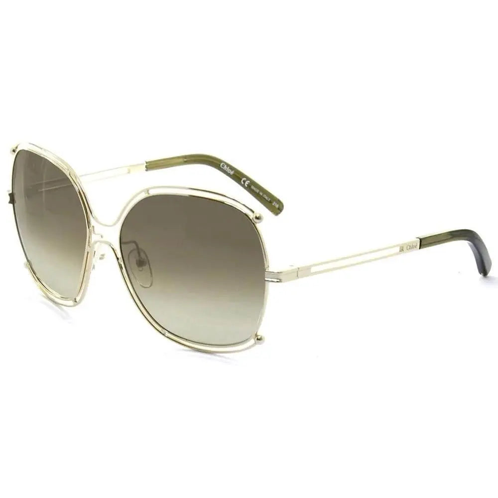 Óculos De Sol Chloé Ce129S 750 59 - Dourado / Verde - Ótica Vision Care