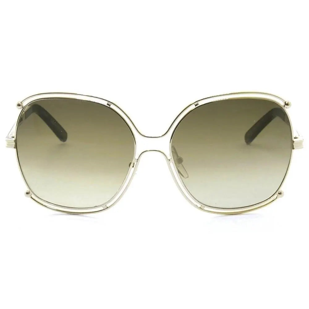 Óculos De Sol Chloé Ce129S 750 59 - Dourado / Verde - Ótica Vision Care