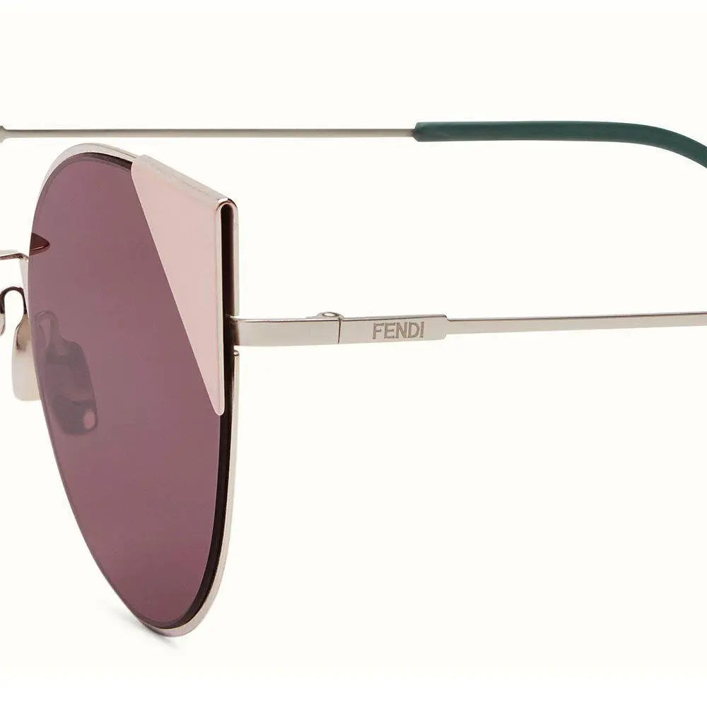 Óculos de Sol Fendi Lei Ff0190/S 010 0M 57 Rosa prateado/Lilás - Ótica Vision Care