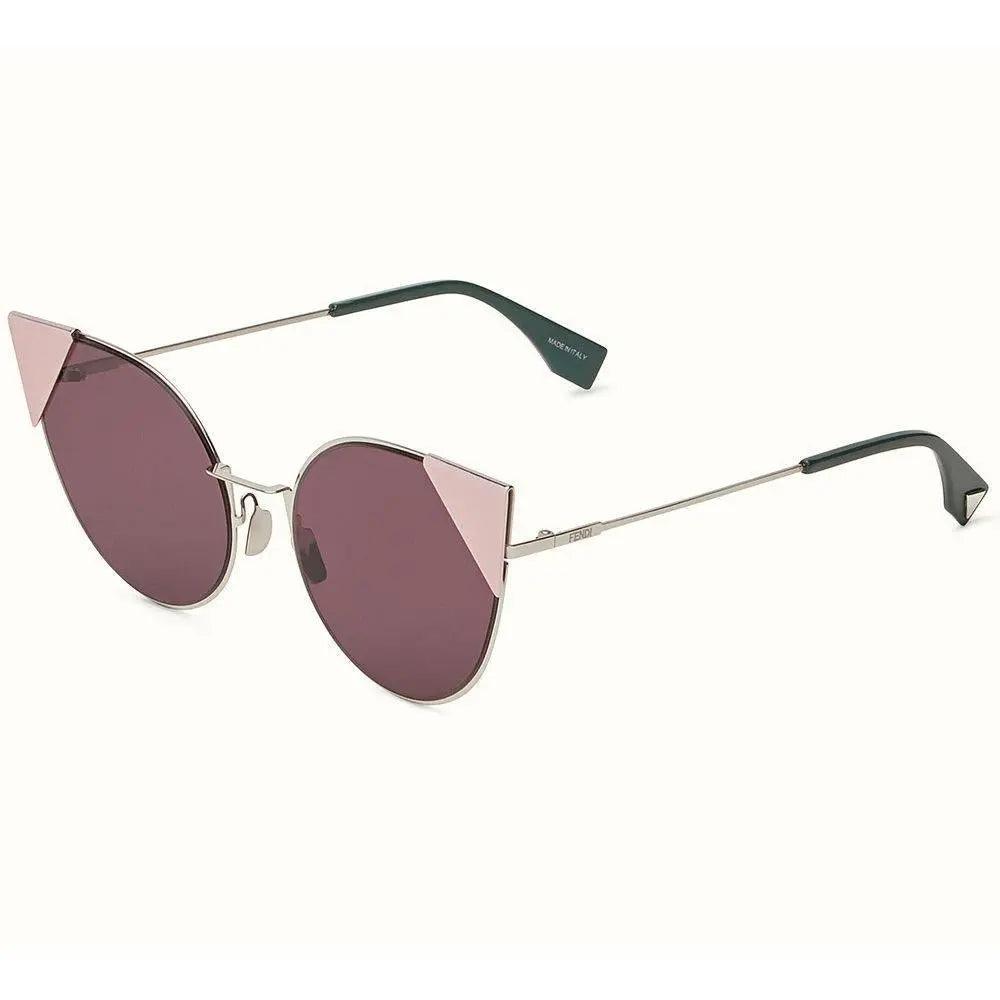 Óculos de Sol Fendi Lei Ff0190/S 010 0M 57 Rosa prateado/Lilás - Ótica FagLux
