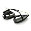 Óculos de Sol Max Mara Mm Classy Vi 807 Ir 59 Preto-Dourado/Cinza Gatinho