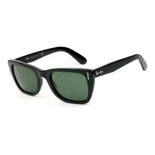 Óculos De Sol Ray Ban Caribbean Rb2248 901/31 52mm Quadrado G15 Preto Preto - Ótica FagLux