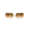 Óculos de Sol Ray Ban Rectangle RB 1969L 9147/51 - Dourado/Marrom Degrade