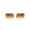 Óculos de Sol Ray Ban Rectangle RB 1969L 9147/51 - Dourado/Marrom Degrade