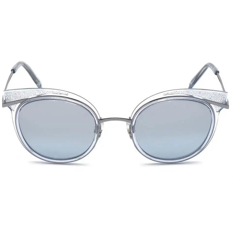 Óculos de Sol Swarovski Sk0169/S 84X 50 Prata Azul Claro - Ótica FagLux