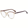 Óculos Fendi Ff0278 Vo1 53 +AC0- Dourado/Vermelho +AC0- 3