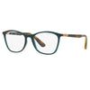 Óculos Grau Ray Ban Rb7157 5857 52 Verde Marrom