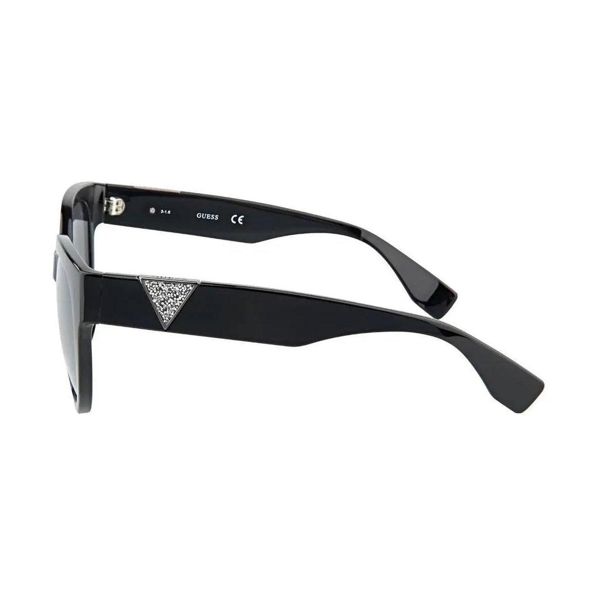 Óculos Guess Gu7439 01A 54 +AC0- Preto/Cinza Espelhado - Ótica FagLux