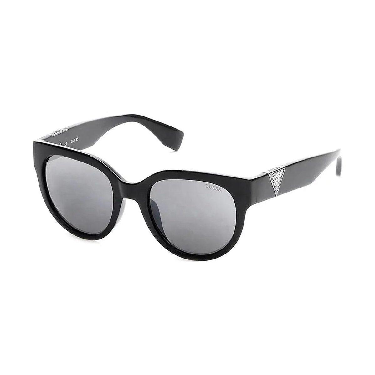 Óculos Guess Gu7439 01A 54 +AC0- Preto/Cinza Espelhado - Ótica FagLux