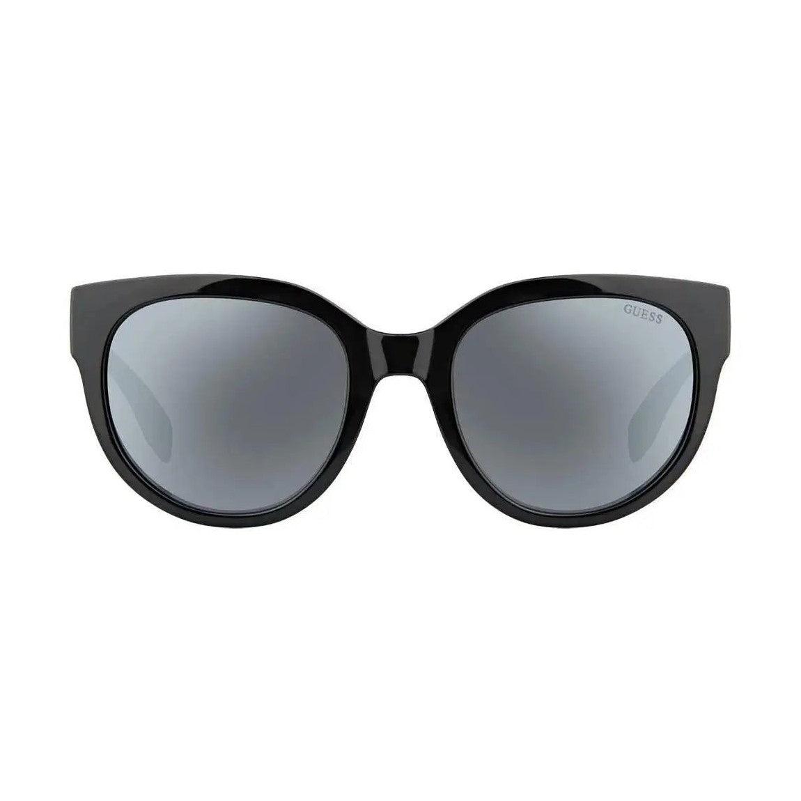 Óculos Guess Gu7439 01A 54 +AC0- Preto/Cinza Espelhado - Ótica FagLux