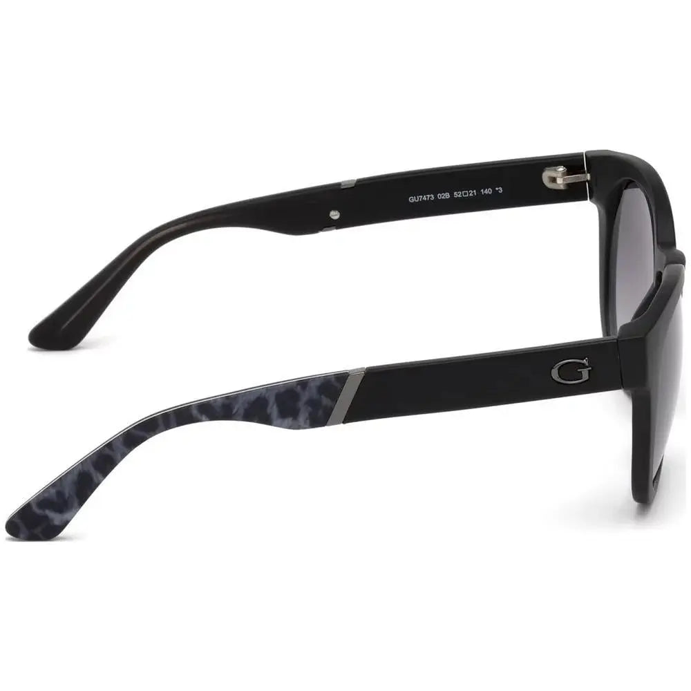 Óculos Guess Gu7473 02B 52 +AC0 - Preto Fosco/Cinza Gradiente - Ótica Vision Care