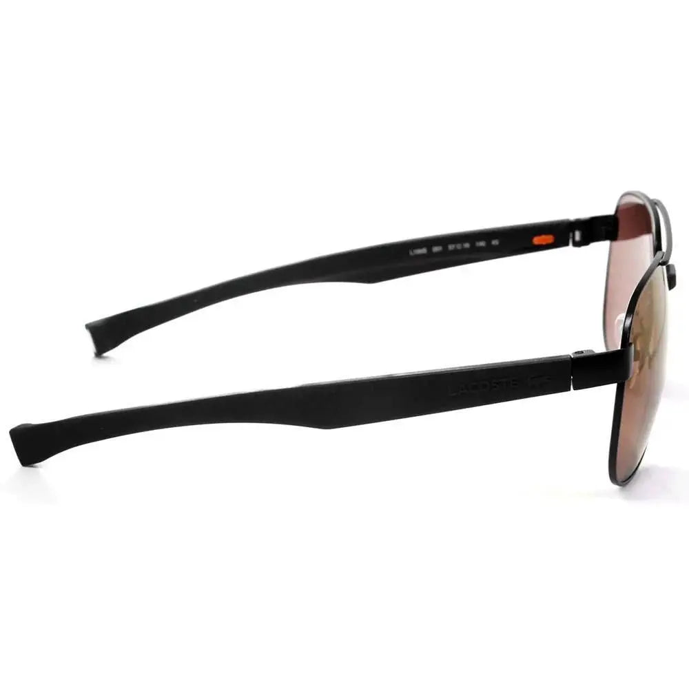 Óculos Lacoste L186S 001 57 Preto/Marrom - Ótica Vision Care