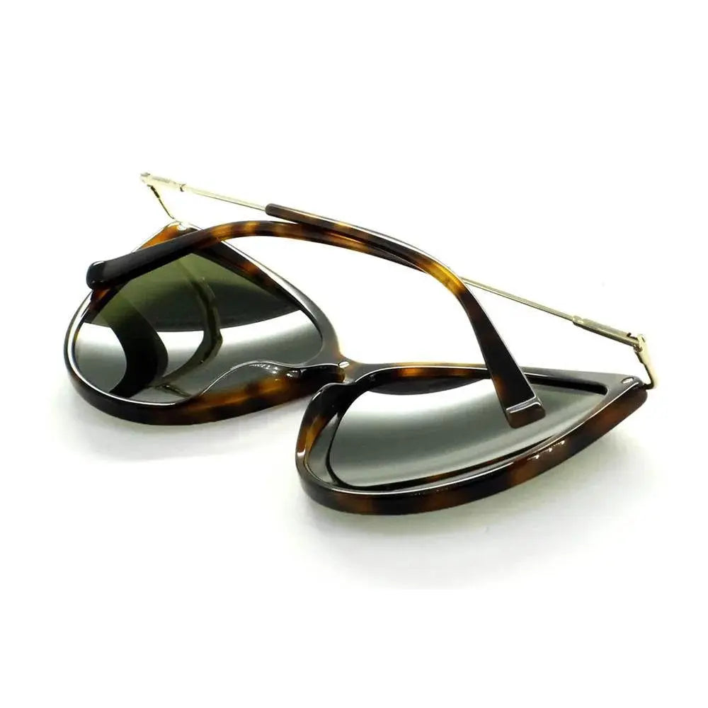 Óculos Max Mara Mm Classy Vi 086 Qt 59 Havana/Verde - Ótica Vision Care