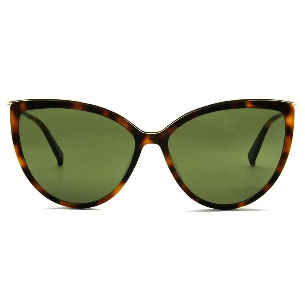 Óculos Max Mara Mm Classy Vi 086 Qt 59 Havana/Verde - Ótica Vision Care