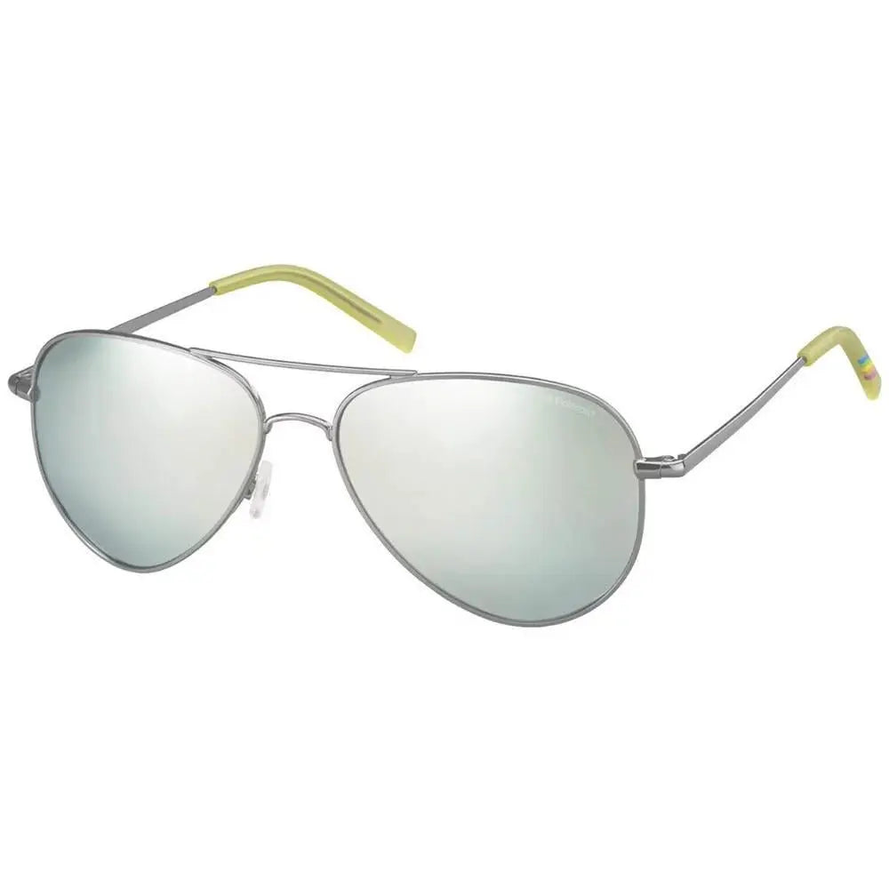Óculos Polaroid Pld6012/N 6Lb Jb 56 Prata/Cinza Polarizado - Ótica Vision Care