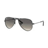 Óculos Solar Ray Ban Junior Aviador Rb9506s 220/11 52 Preto Brilho Lente Cinza Degradê
