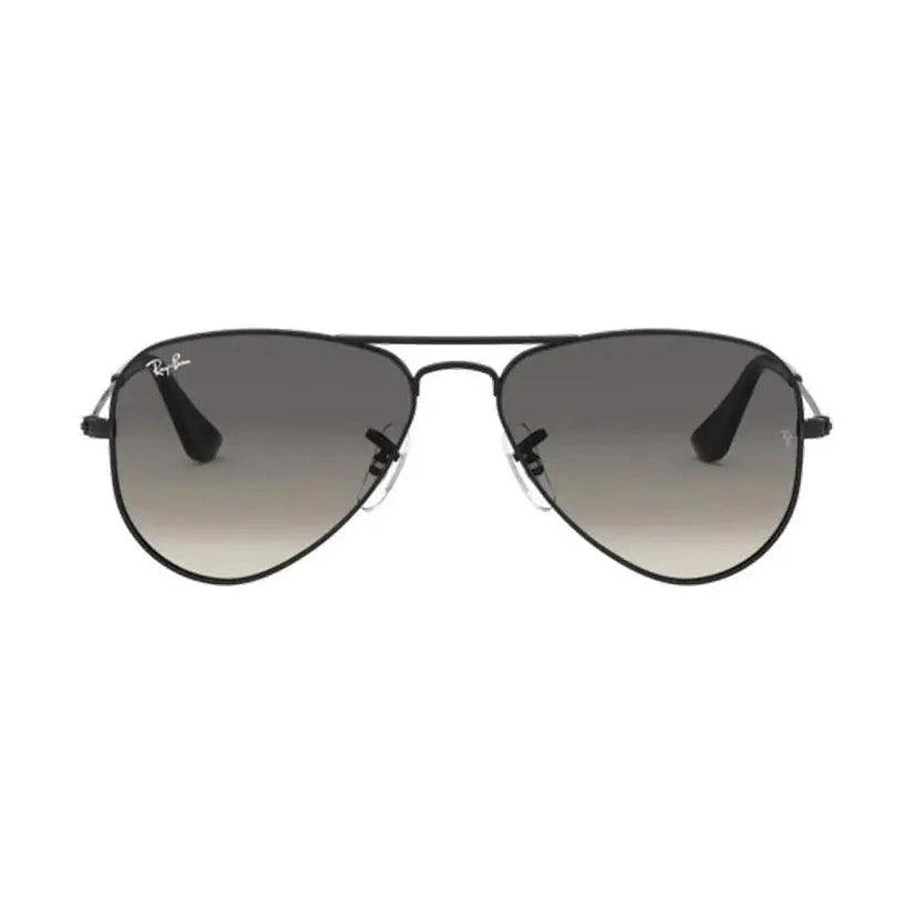 Óculos Solar Ray Ban Junior Aviador Rb9506s 220/11 52 Preto Brilho Lente Cinza Degradê - Ótica FagLux