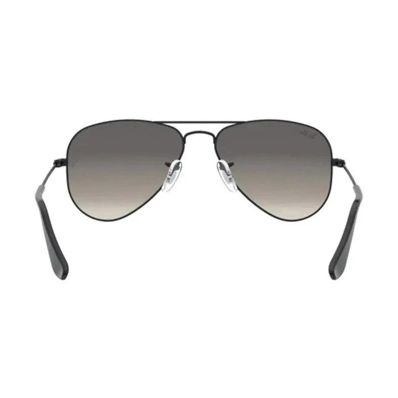 Óculos Solar Ray Ban Junior Aviador Rb9506s 220/11 52 Preto Brilho Lente Cinza Degradê - Ótica FagLux