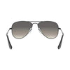 Óculos Solar Ray Ban Junior Aviador Rb9506s 220/11 52 Preto Brilho Lente Cinza Degradê