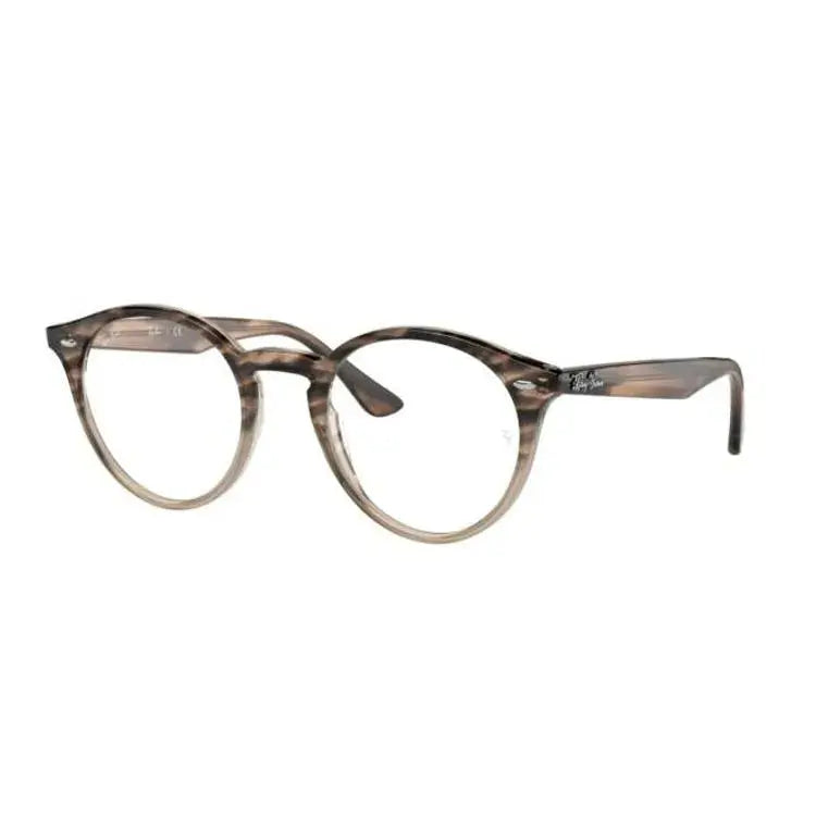 Óculos de grau Ray-Ban RB2180V 8107 com armação preta e lentes retas, modelo clássico e elegante.