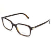 Óculos de Grau Prada VPR 03X 2AU-1O1 retangular Havana escuro 51mm