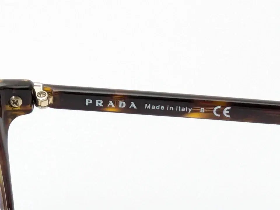 Óculos de Grau Prada VPR 03X 2AU-1O1 retangular Havana escuro 51mm Prada